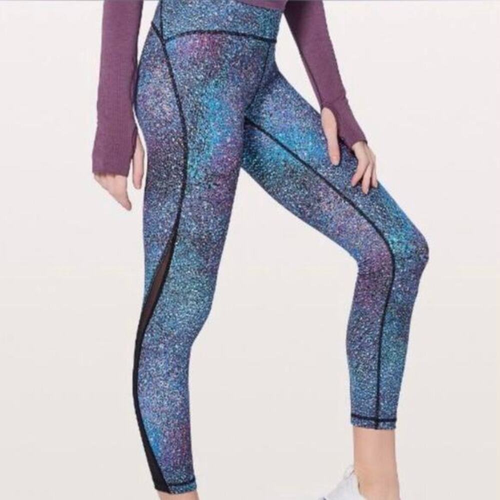 Lululemon - Train Times 7/8 Pant -‎ Strive Multi - Size 4